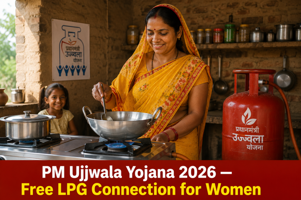 PM Ujjwala Yojana 2026: Free LPG Connection for Women — Who Gets It, How to Apply & How to Claim the ₹300 Subsidy