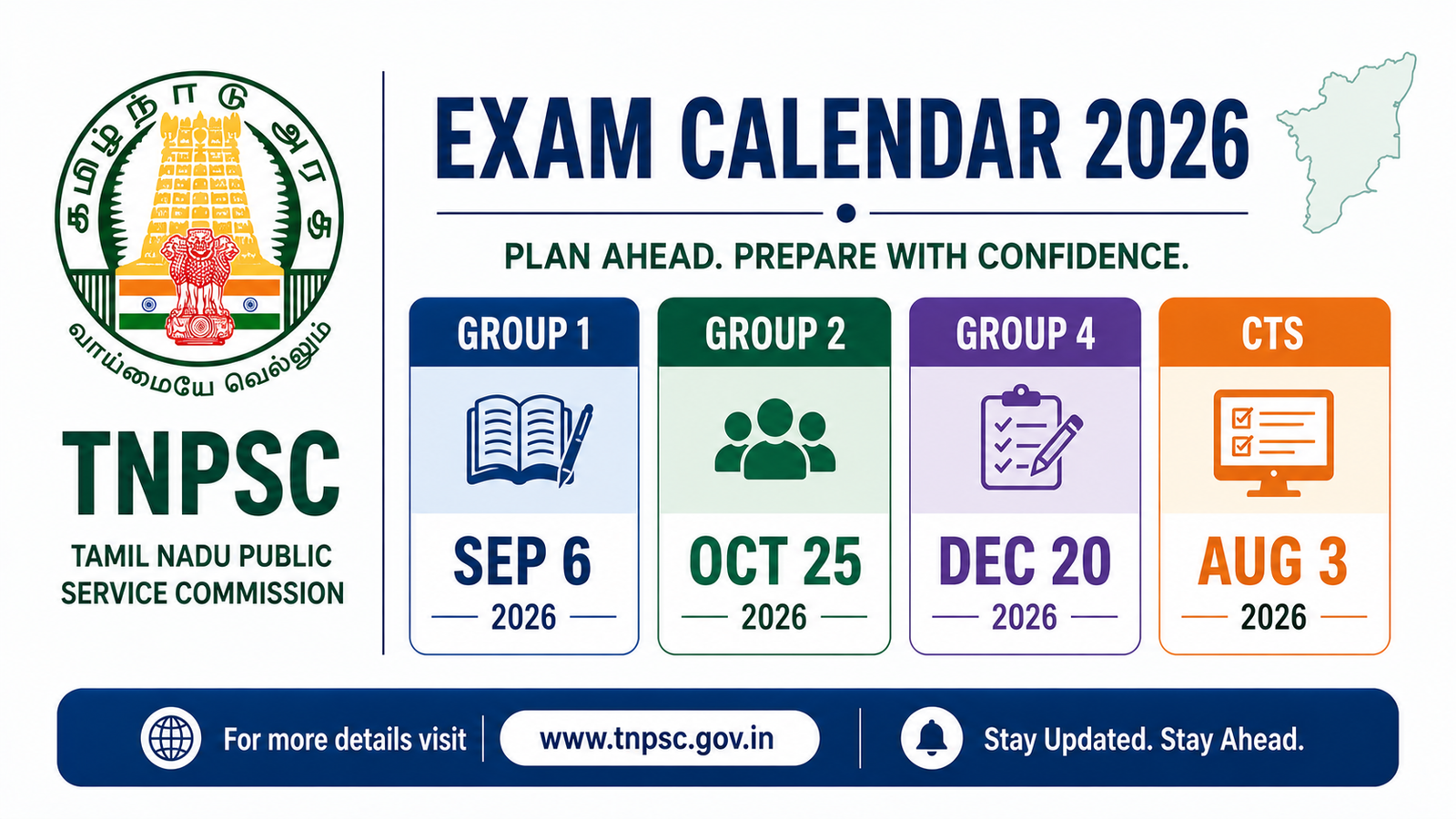 TNPSC Annual Planner 2026 Group 1 Group 2 Group 4 CTS exam dates tnpsc.gov.in TNPSC Annual Planner 2026 Group 1 Group 2 Group 4 CTS exam dates tnpsc.gov.in
