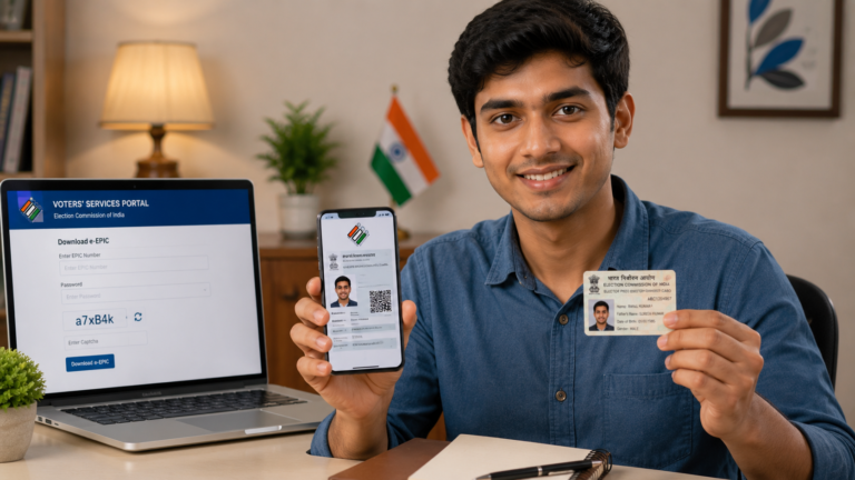 Voter ID Download Online 2026 - e-EPIC digital Voter ID card download from voters.eci.gov.in portal 2026